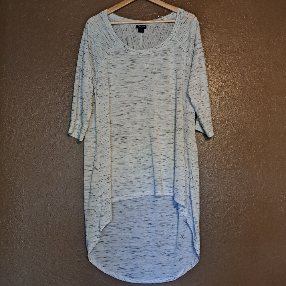 Torrid Size 0 (Large) Hi-Lo Half Sleeve Top